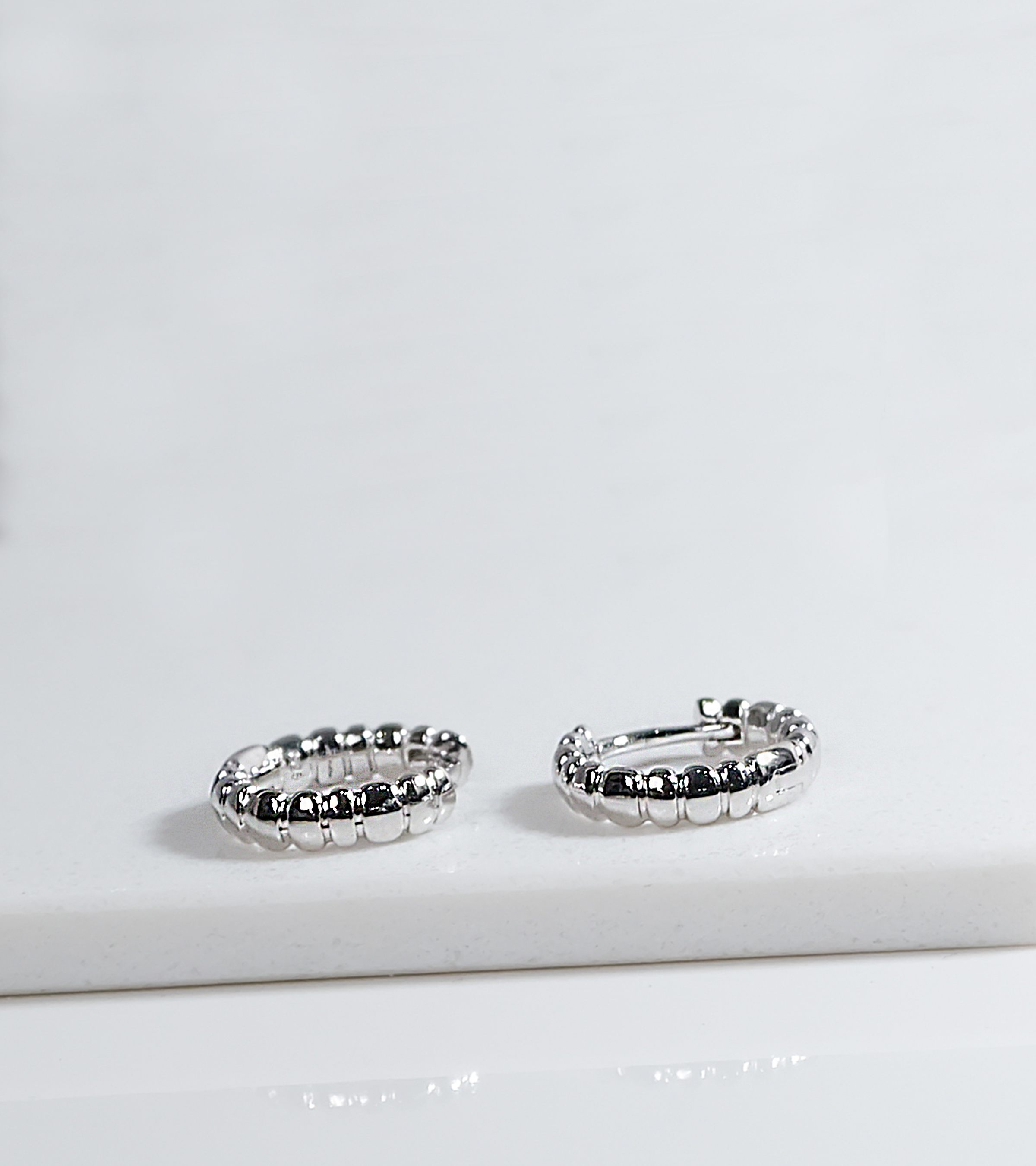 Radiant Silver Hoops