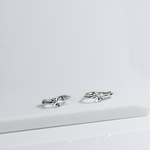 Stellar Silver Hoops