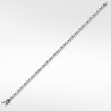 The Everyday Stackable White Sapphire Tennis Silver Bracelet