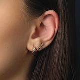 Tri-Polaris Gold Earrings