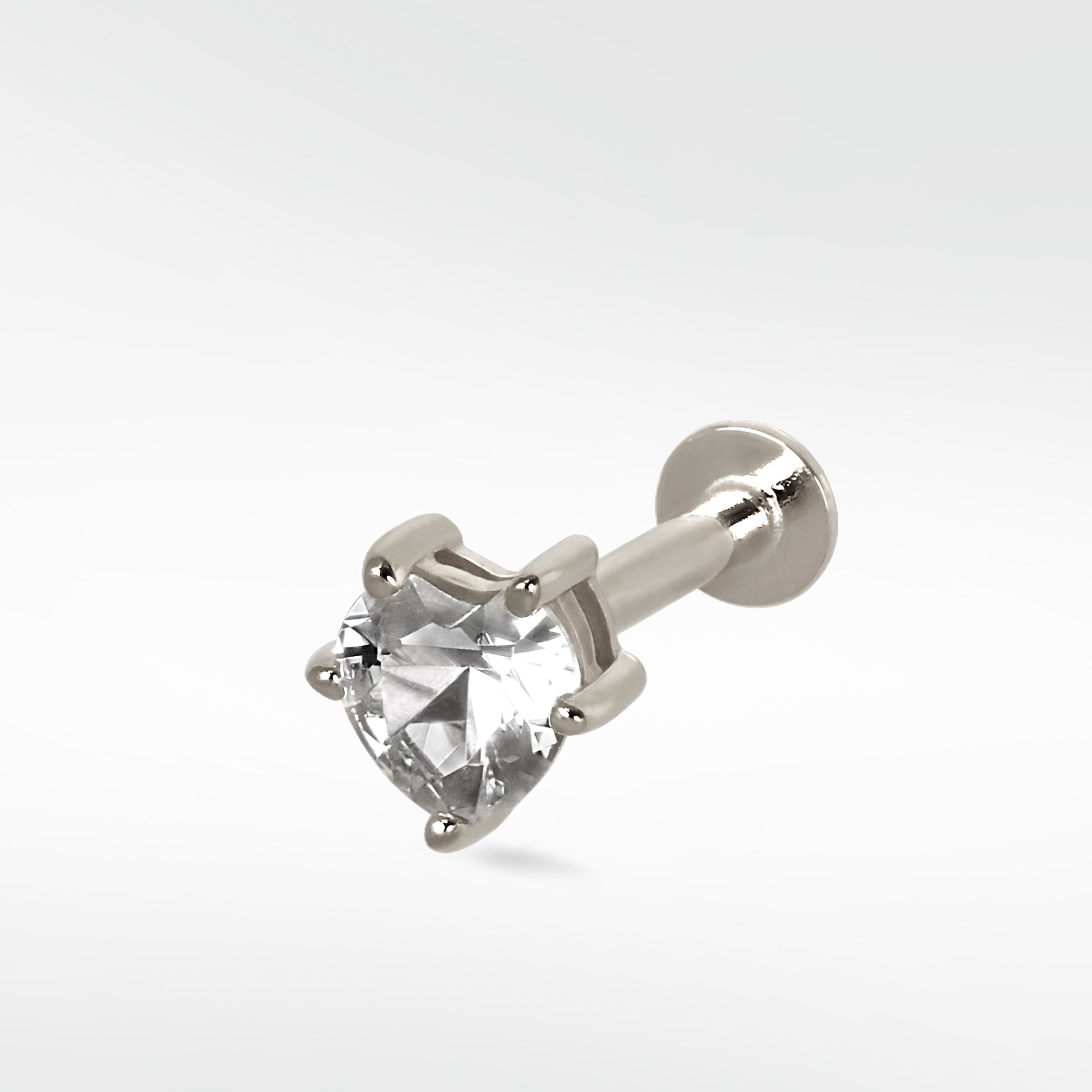 Brilliant Sapphire Coat of Arms Heart Earring