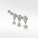 Nocturnal Stars Diamond Crawler Earring