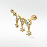 Nocturnal Stars Diamond Crawler Earring
