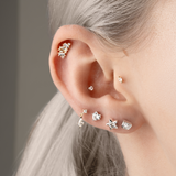 Queen's Crescent Regal Stud Earring