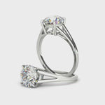 Diamond engagement ring with cultured diamonds lab grown diamonds created diamonds lark and berry