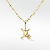 Gemini Gold Pendant