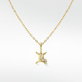 Gemini Gold Pendant