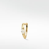 Marquise Set Knife Edged Hoop