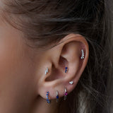 Mini Heart Diamond Stud Earring