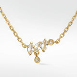 Veto Station Necklace in 14K Gold