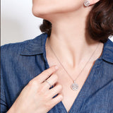 Aerides Diamond Pendant in Solid 18K Gold - Lark and Berry