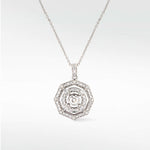 Aerides Diamond Pendant in Solid 18K Gold - Lark and Berry