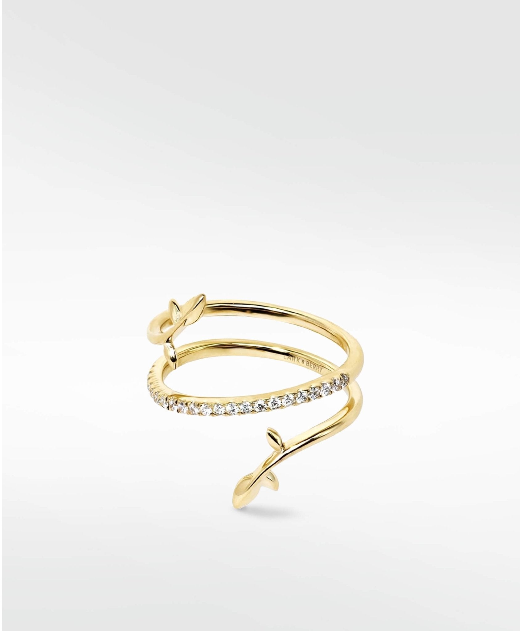 Alicia Diamond Triple Wrap Ring in 14K Gold - Lark and Berry