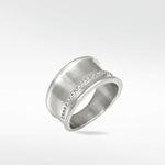Dune Diamond Band in Solid 14K White Gold - Lark and Berry