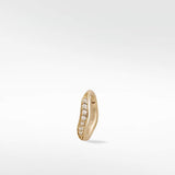 Dune Diamond Medium Brushed Hoop