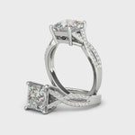 Diamond engagement ring with cultured diamonds lab grown diamonds created diamonds lark and berry