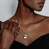 Eclipsis Double Sided Diamond Edged Pendant