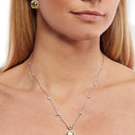 Flora Fancy Yellow Sapphire Detachable Pendant in Solid 18K Gold - Lark and Berry