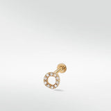 Halo Mini Diamond Stud Earring