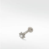 Interstellar Starburst Diamond Stud Earring