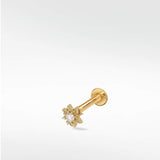 Interstellar Starburst Diamond Stud Earring