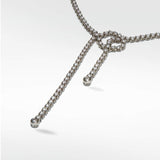 Knot Diamond Necklace in Platinum - Lark and Berry