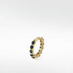 Modernist 8mm Mini Hoop in 14K Gold - Various Colourways - Lark and Berry