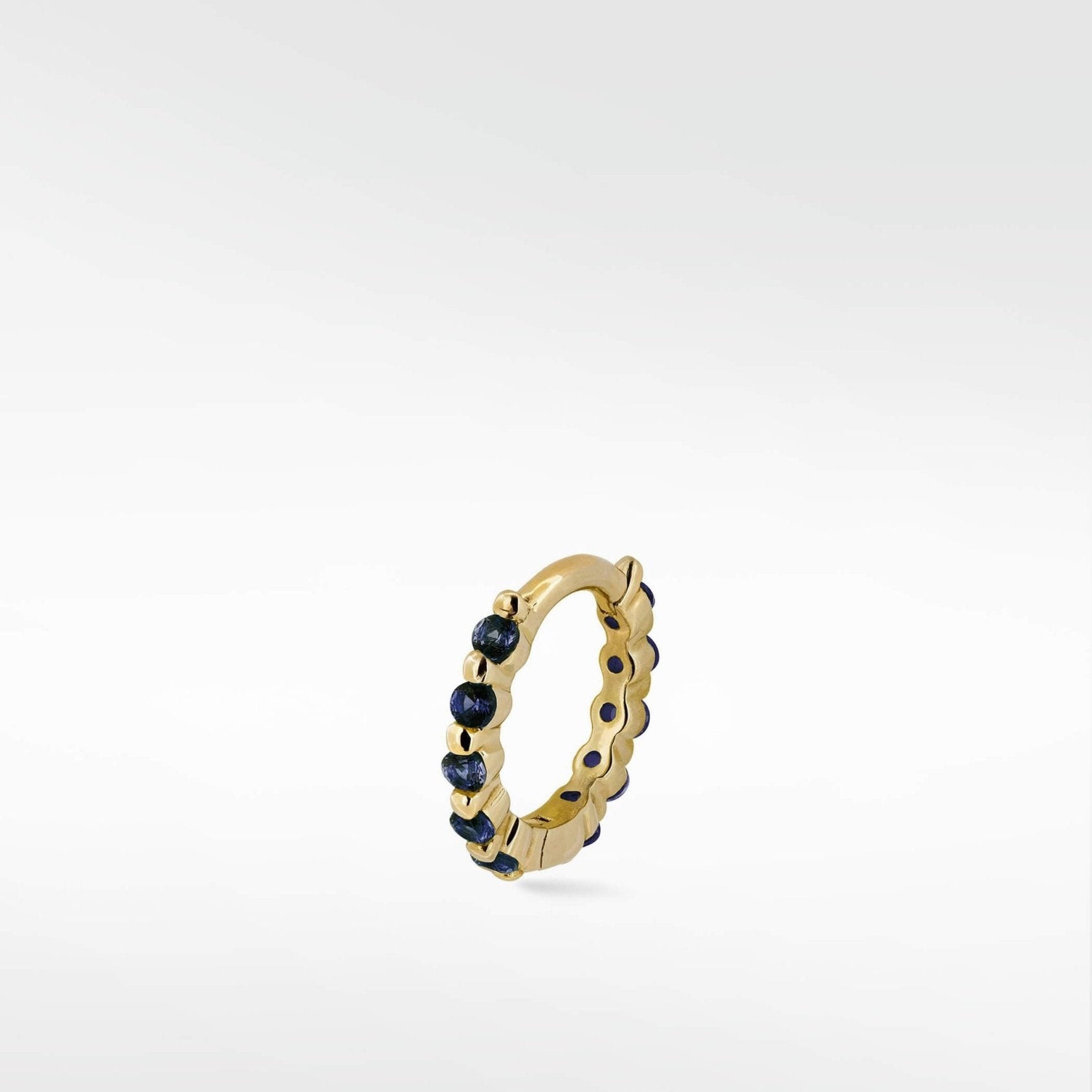 Modernist 8mm Mini Hoop in 14K Gold - Various Colourways - Lark and Berry