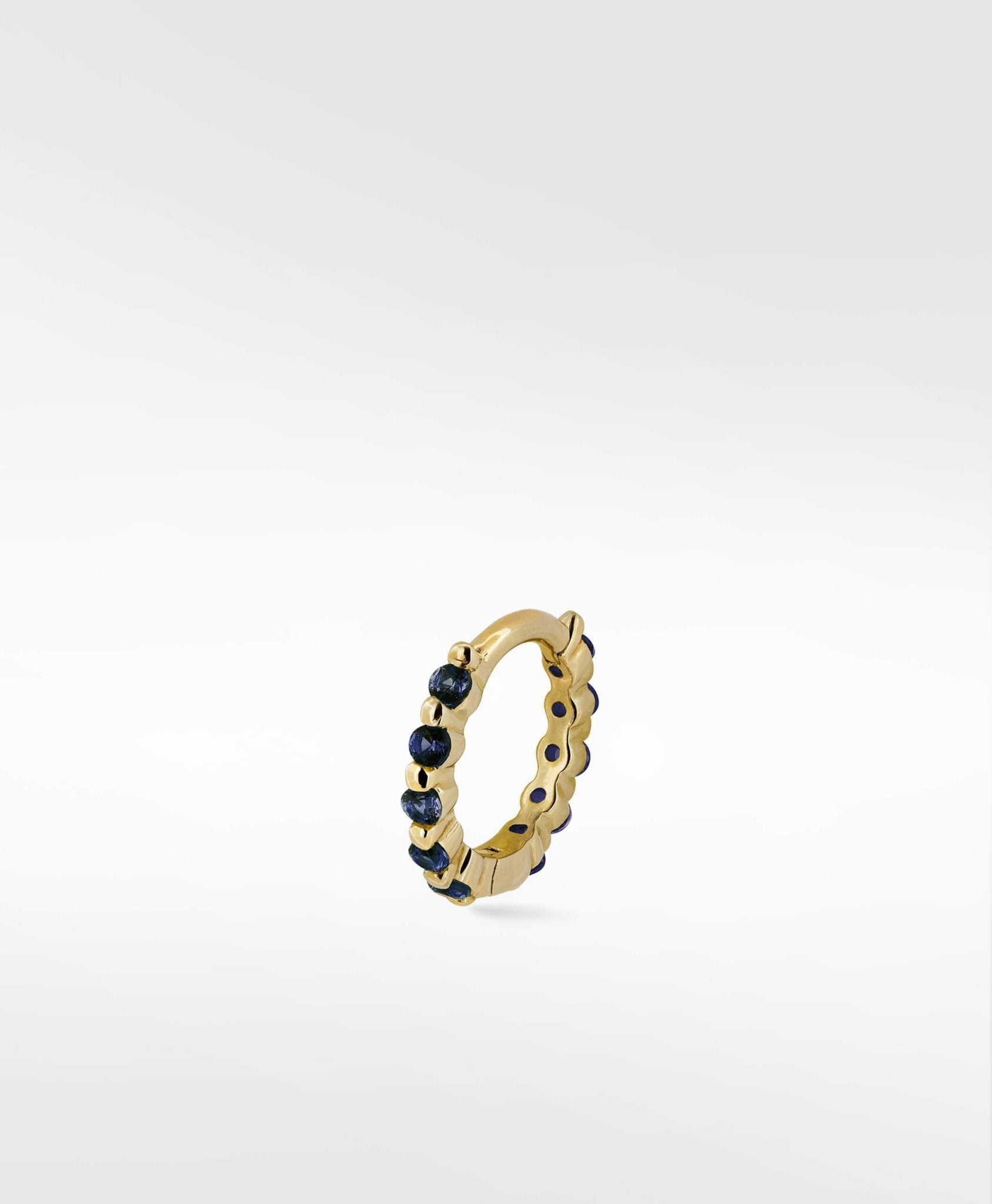 Modernist 8mm Mini Hoop in 14K Gold - Various Colourways - Lark and Berry