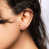 Modernist Diamond Dot Stud Earring