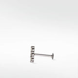 Modernist Diamond Stud Earring