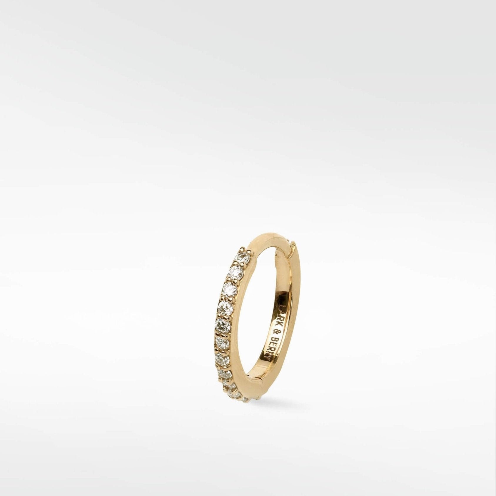 Modernist Diamond Pavé Large Hoop Earring - Lark and Berry