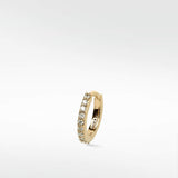 Modernist Diamond Pavé Medium Hoop Earring - Lark and Berry