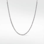 Modernist Diamond Tennis Necklace in 14K White Gold - Lark and Berry