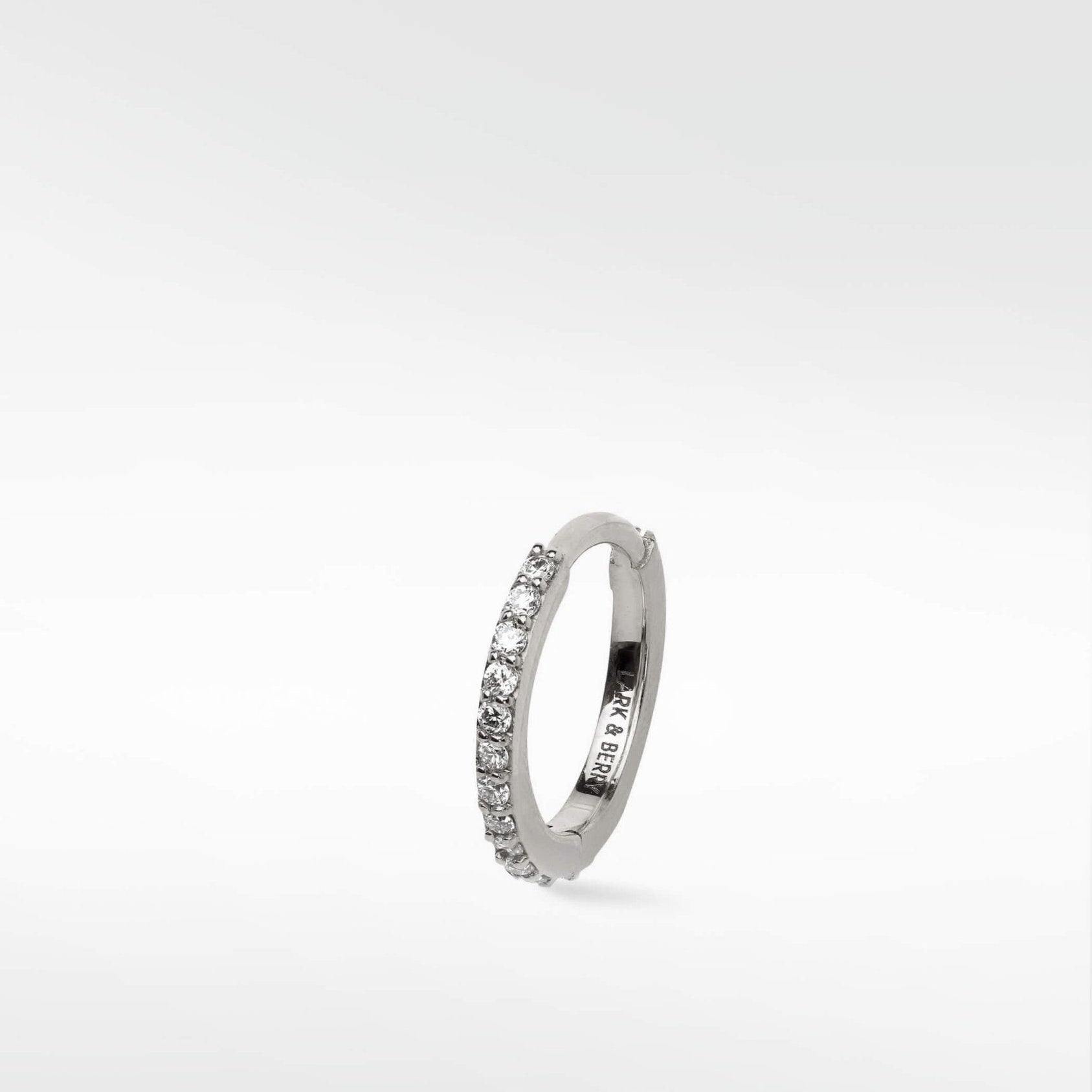 Modernist Diamond Pavé Large Hoop