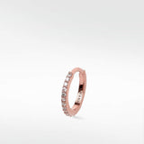 Modernist Diamond Pavé Large Hoop