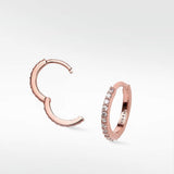 Modernist Diamond Pavé Large Hoop