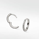 Modernist Diamond Pavé Large Hoop