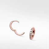 Modernist Diamond Pavé Small Hoop