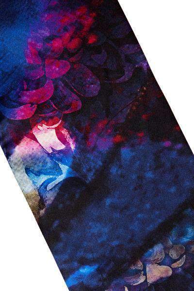 Mystic Chrysanthemum 100% Silk Skinny Scarf - Lark and Berry