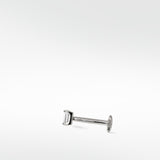 Omnis Baguette Sapphire Stud Earring