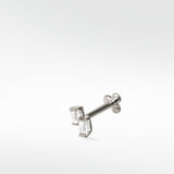 Omnis Double Baguette Stud Earring