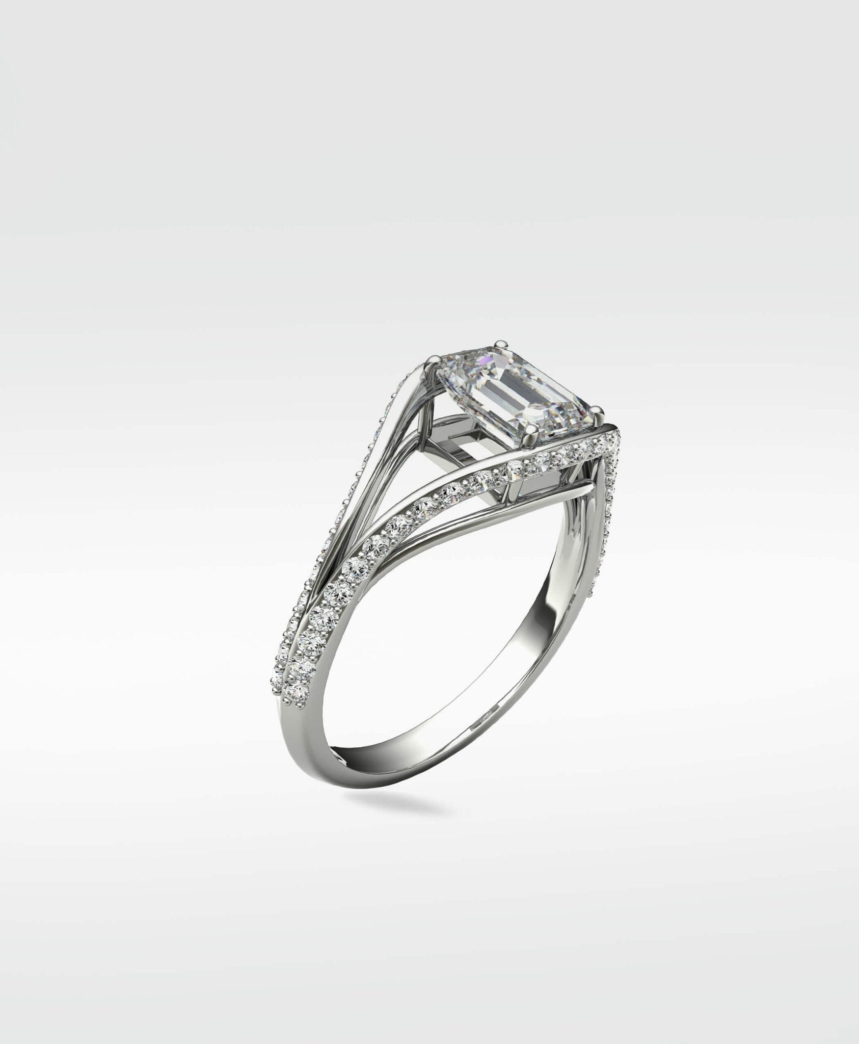 Pine Diamond Engagement Ring - Lark and Berry