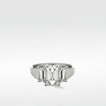 Plum Trinity Engagement Ring - Lark and Berry