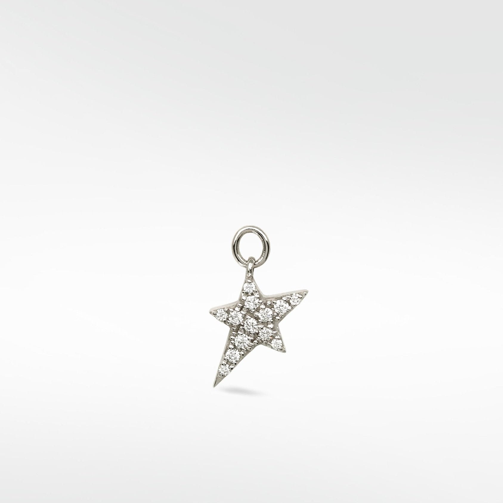 Shooting Star Diamond Charm