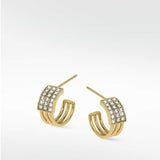 Solar Hoop Earrings in 14K Yellow Gold - Lark and Berry