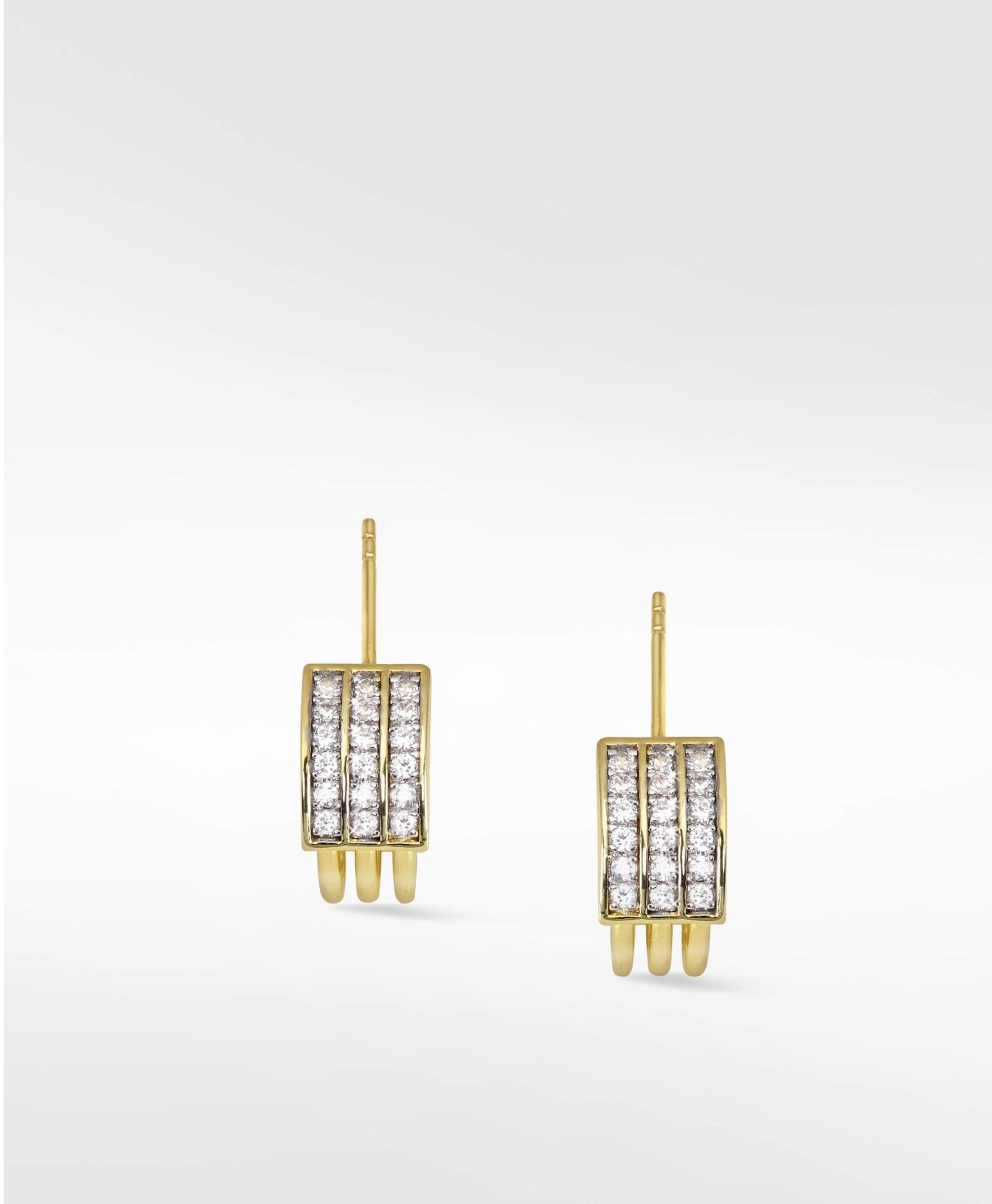 Solar Hoop Earrings in 14K Yellow Gold - Lark and Berry