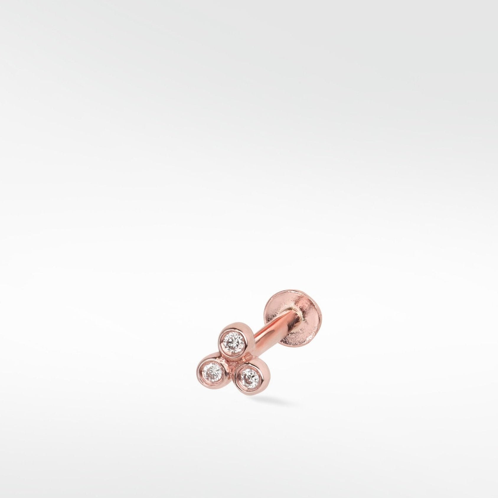 Trio Diamond Stud Earring