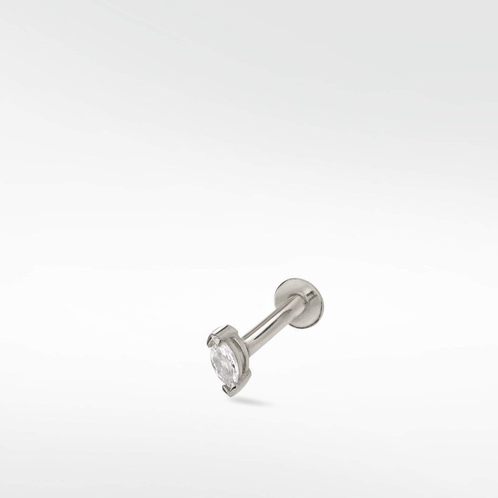 Veto Mini Sapphire Marquise Single Stud Earring