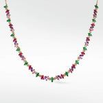 Veto Multi Coloured necklace in 14K Gold - Lark and Berry